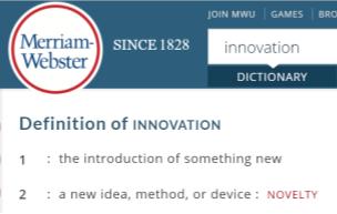 Definition of Innovation